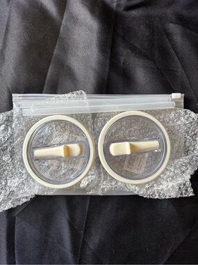 Clear Plastic Tumbler Lids with Flip Spouts - Set of 2 Fits Stanley 40oz Tumbler